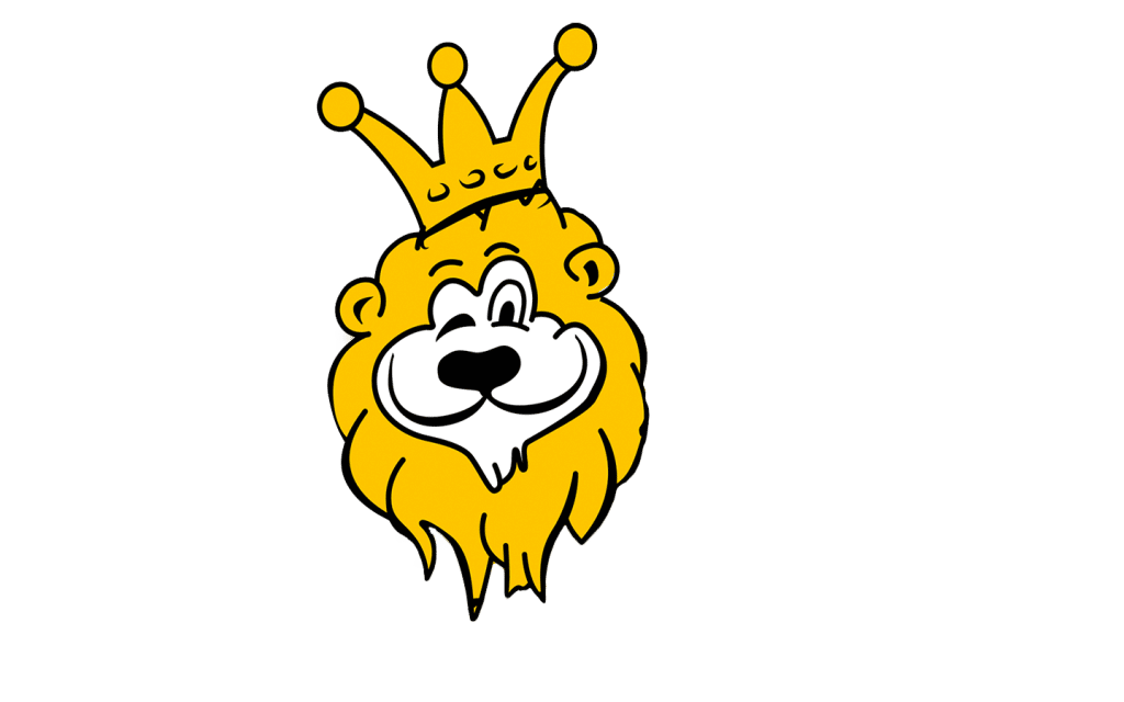 Löwenkopf in Comic
