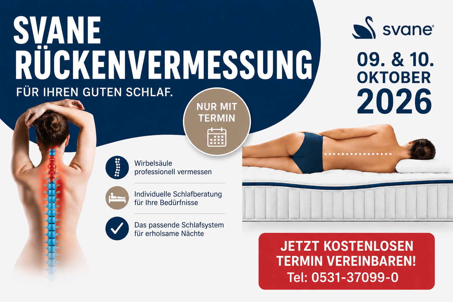 Svane Rückenvermessung bei Möbel Homann